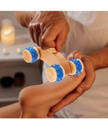 Buy Healvian Wooden Car-Shaped Massage Roller - Neck & Shoulder Trigger Point Massager | Manual Body Massage Tool for Pain Relief - Buy Online on GoSupps.com