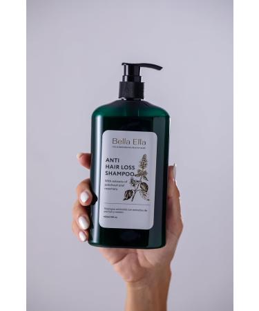 Bella Ella Anti Hair Loss & Hair Thickening Shampoo with Patchouli Extract - 400 ml - Buy Online on GoSupps.com