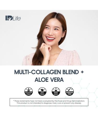 IDLife Collagen+ Powder Drink - Multi-Collagen Blend with Fulvic Acid & Aloe Vera - for Healthy Hair, Skin, Nails, Joints & Gut - 20 Servings / 200g - Buy Online on GoSupps.com