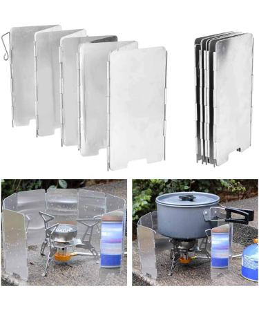 Camping Stove Windscreen - Portable Outdoor Windshield with Carrying Bag for Backpacking & Cooking - Buy Online on GoSupps.com