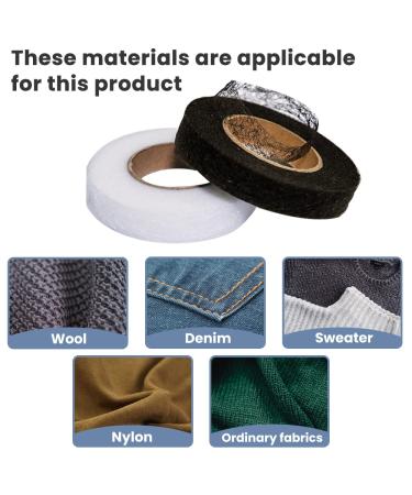 UWEME 6 Rolls Iron On Hemming Tape - Adhesive Fabric Tape for No Sew Hemming - White & Black - Buy Online on GoSupps.com