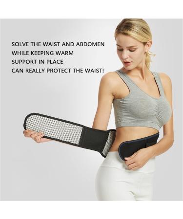 YUECI Thermal Heating Belt - Magnetic Back Warmer for Waist & Kidney Protection | XXL Black Self-Heating Stomach Belt with Velcro Fastener - Winter Comfort & Insulation - Buy Online on GoSupps.com