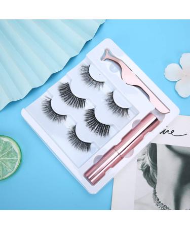 Magnetic False Eyelashes Set - 3D Waterproof Lashes with Reusable Tweezers | International Shipping Available - Buy Online on GoSupps.com