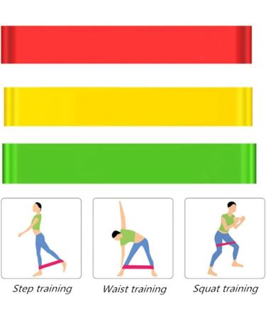 Meiliyizu 5Pcs Resistance Loop Exercise Band For Working Out Stretching Elastic Workout Band Fitness Band For Stretching Yellow - Buy Online on GoSupps.com
