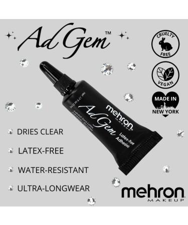 Mehron AdGem Adhesive | Latex-Free Rhinestone & Eyelash Glue | Body Adhesive .17 fl oz - Buy Online on GoSupps.com