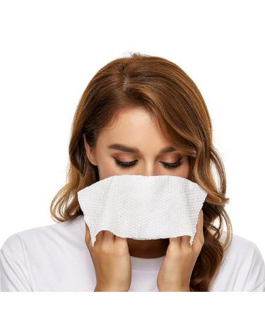 Gentowel Dry Cotton Soft Facial Tissues (2 Pack) - Gentle Disposable Makeup Removing Towels for Sensitive Skin - Buy Online on GoSupps.com