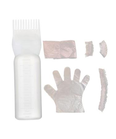 Hair Oil Applicator Bottle 160ml with Hair Dye Kit Root Comb Applicator Bottle with Clear Scale Hair Bleach Kit