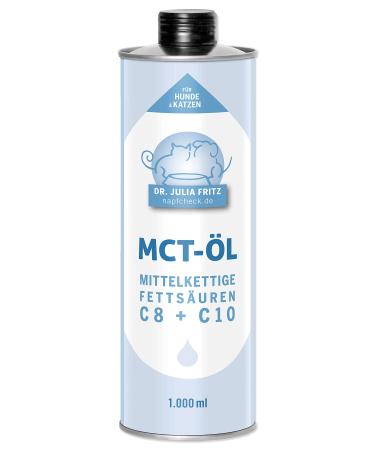 napfcheck MCT oil - medium chain fatty acids C8 and C10 - for dogs and cats - 1000 ml