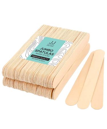 JoyJour Wood Large Spatulas Sticks for Waxing, Spatulas Applicators for Hair Removal Eyebrow and Body (Pack of 100)