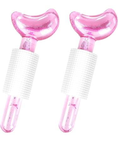 Ice Globes for Facials Women's Face Globes Facial Massager Skincare Tool for Daily Beauty Skin Care Reduce Puffiness and Relief Migraine Pain #1 Pink