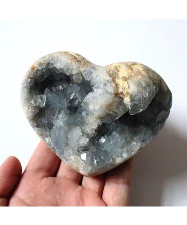 600G-720G Large Size Natural Blue Kyanite Stone Geode Cluster Cyanite Crystal Heart 1pc Suitable for Furniture Decoration 1pc Onecolor - Buy Online on GoSupps.com