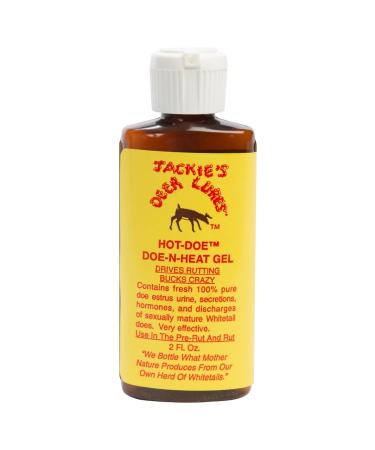 Jackies Deer Lures Hot Doe-N-Heat Gel, 2 oz