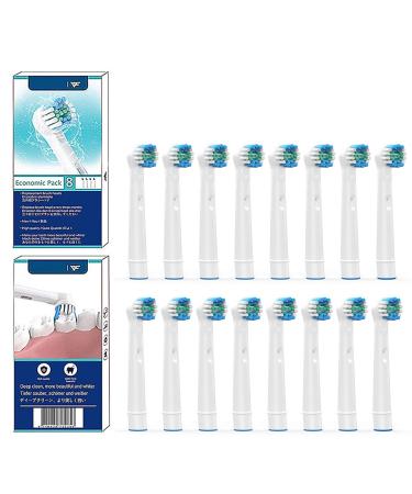 WuYan Toothbrush Heads for Oral B Electric Toothbrush 16 Pack Replacement Toothbrush Heads for Adult Compatible with Professional Care Triumph Advance Power etc