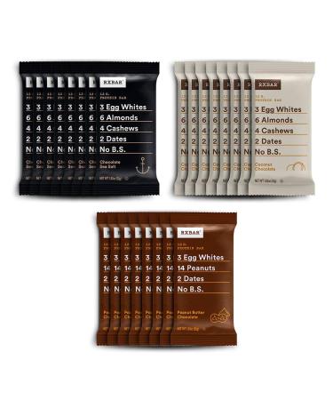 RXBAR Chocolate Variety Pack 2.0 - High Protein Snack - Gluten Free Protein Bar - 1.83 oz (Pack of 24) - Buy Online on GoSupps.com
