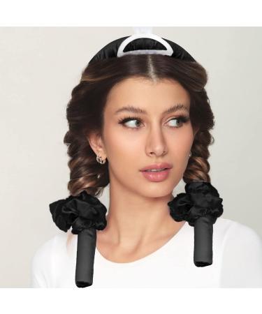 FAVIRZCE Heatless Hair Curler - Long Hair Curling Rod Headband Set for Sleep Styling - A-Black - Buy Online on GoSupps.com