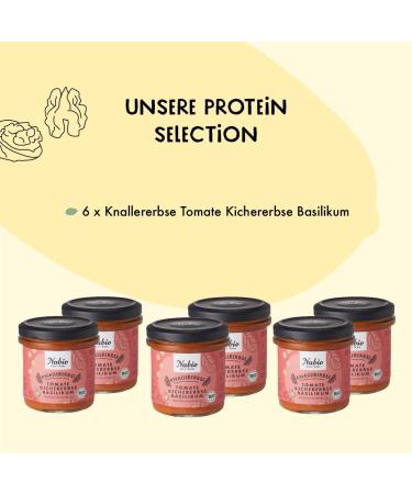 Nabio Protein Spread Chickpea Tomato - Pack of 6 (6 x 140g) | Nutritious & Delicious International Shipping - Buy Online on GoSupps.com