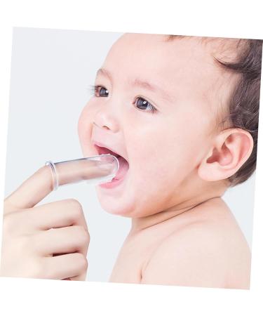 Minkissy Infants' Milchzahn Brush Set - Mouth Cleaning Finger Toothbrush for Babies - 3 Pieces of Manual Chicken Stuff Brush - Buy Online on GoSupps.com