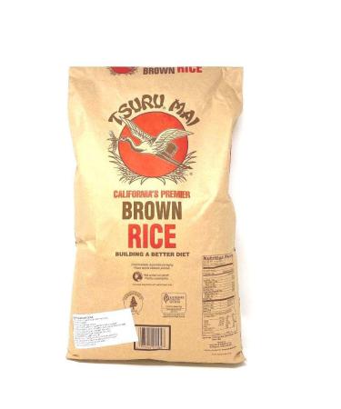 Tsuru Mai Premier Brown Rice 15 lbs - Gluten Free | High Quality Japanese Rice - Buy Online on GoSupps.com