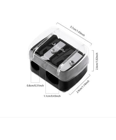 Dual Eyeliner & Eyebrow Pencil Sharpener - Multi-Sized Cosmetic Tool for Precise Makeup Application - Buy Online on GoSupps.com