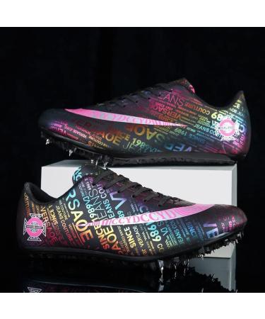 Liuliuroupp Men's Track and Field Spikes - Professional Running Nail Shoes for Teens - Black T888 - Buy Online on GoSupps.com