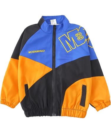 LOLANTA Color Block Jacket and Track Pants Set for Boys and Girls, Hip Hop Dance Patchwork Clothes, Unisex Streetwear Blue (Ages 8-10) - Buy Online on GoSupps.com