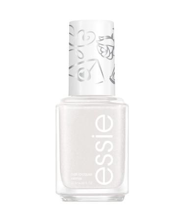 essie Vegan Nail Polish Limited Edition Valentine's Day 2022 Collection White Quill You Be Mine 0.46 Ounce