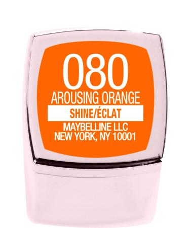 Maybelline Color Sensational Shine Compulsion Lipstick - Arousing Orange 0.1 oz (Pack of 1) - Buy Online on GoSupps.com