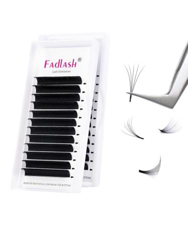 Fadlash Easy Fan Lashes C Curl 0.05 11mm Single Lashes Russian Lashes Natural Look Self Fanning Eye Lashes Automatic Blooming Russian Eyelashes Extensions(0.05-C-11) 11 mm 0.05-C