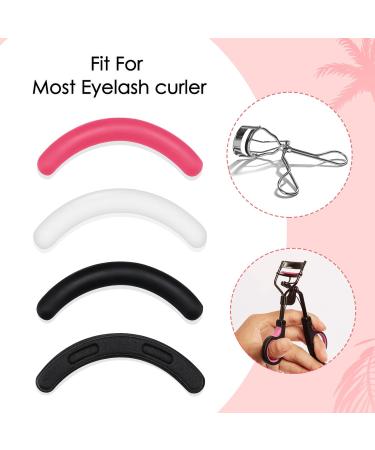 PROUSKY 30 Pieces Eyelash Curler Refills Black Pink Silicone Rubber Lash Curler Pads Replacement Makeup Tools for Universal Eyelash Curler with a Clear Storage Box Fits All Eye Shapes colorful - Buy Online on GoSupps.com