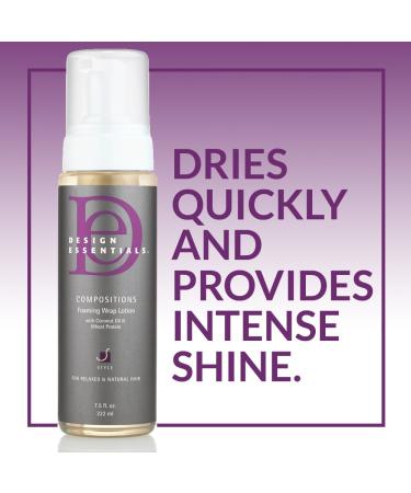 Design Essentials Compositions Foaming Wrap Lotion for Relaxed & Natural Hair 7.5 Ounce - Buy Online on GoSupps.com