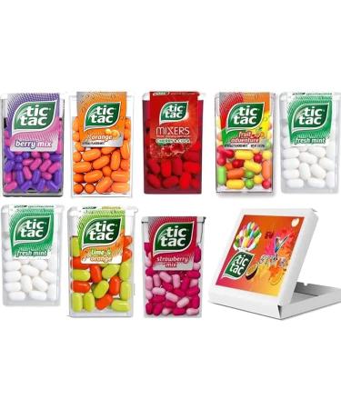 8 MIXED TIC TAC MINT FLAVORS COLLECTION BOX - (8 FLAVORS) FRESH MINT INTENSE MINT LIME & ORANGE COCA COLA STRAWBERRY MIXED FRUIT ADVENTURE MIXERS CHERRY COLA BERRYMIX - VSTAR - Buy Online on GoSupps.com