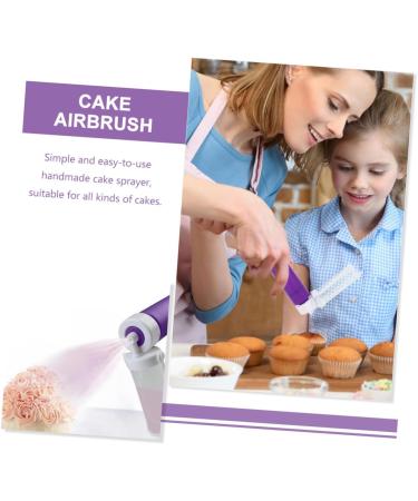 Cabilock 4 Pcs Cake Sprayer Manual Pump Airbrush Baking Cake Airbrush Pump Cake Paint Sprayer Plastic Purple - Buy Online on GoSupps.com