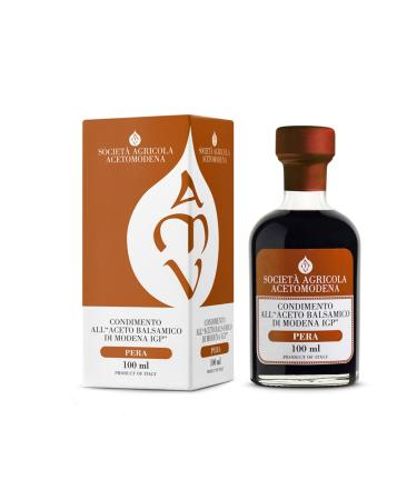 Societ Agricola Acetomodena Balsamic Vinegar Condiment Modena IGP and Pear 100 ml