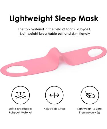FRESHME Sleep Mask - Zero Pressure Eye Blinder for All Sleep Positions | Men Women | Elastic Strap | Lightweight & Breathable - Buy Online on GoSupps.com