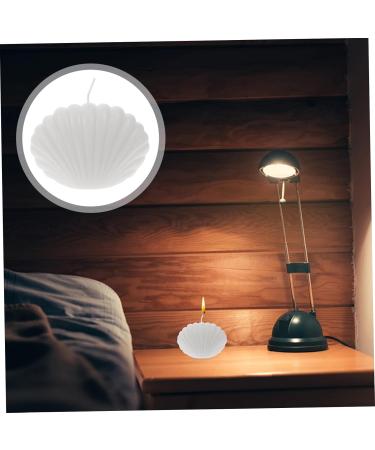 Buy Shell Shape Candle - Cute Hand Poured Scented Wax Candle for Home Decor | Bubble Candle & White Ornaments - Buy Online on GoSupps.com