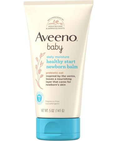 Aveeno Baby Healthy Start Nourishing Newborn Balm - Hypoallergenic Fragrance-Free Skin Care for Newborns | 5 oz - Buy Online on GoSupps.com