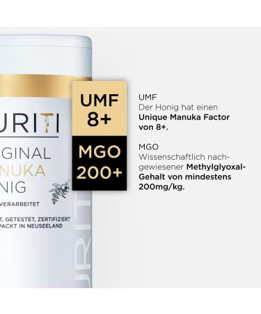 Buy PURITI Manuka Honey MGO 200+ from New Zealand - Premium 500g Pack for Natural Health & Wellness - Buy Online on GoSupps.com