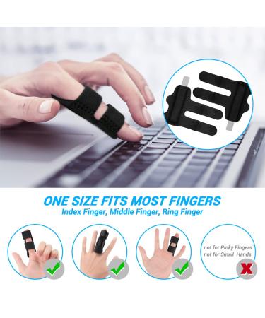 Echify Adjustable Finger Rail - Trigger Finger Protection & Stabilizer for Arthritis & Injuries - Aluminum Support (Black) - Buy Online on GoSupps.com
