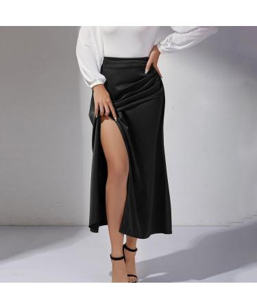 Flower Pattern Chiffon Mini Skirt - Short Beach Dress with Petticoat Extension | Casual Black Swing Skirt for International Shipping - Buy Online on GoSupps.com