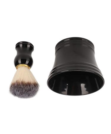Men's Ergonomic Shaving Brush & Bowl Set - Black Shaving Tool for Cream Application | International Shipping Available - Buy Online on GoSupps.com