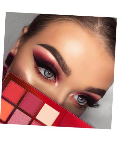 SKISUNO Eyeshadow Powder 9 Eyeshadow Metallic Eye Shadow Palettes Women Eye Shadow Makeup Palette Flash Shimmer Eyeshadow 1 count (Pack of 1) Red - Buy Online on GoSupps.com