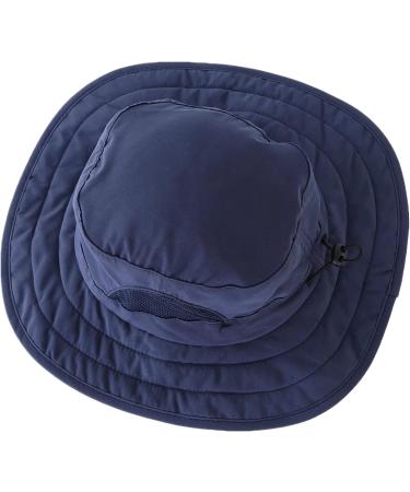 Connectyle Kids UPF 50+ Wide Brim Mesh Sun Hat in Navy - Sun Protection for Beach Play - Buy Online on GoSupps.com