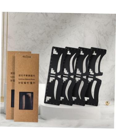 POPETPOP Eyebrow Designer Makeup Supplies Eyebrow Guide Ruler Eyebrow Card Stainless Steel Make up - Buy Online on GoSupps.com