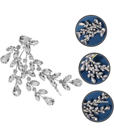 Beaupretty Hair Styling Accessories rhinestone hair clip bobby leaf hairpin sparkly hairgrip hairpin rhinestone hair barrette rhinestone bobby bride tool diamond zinc Diamonds Hair Clip - Buy Online on GoSupps.com