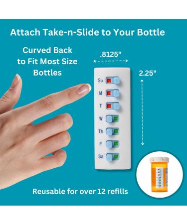 2 Pack Medication Tracker & Reminder - Reusable Peel & Stick Pill Organizer | 7 Day Vitamin & Pet Pill Aid - International Shipping Available - Buy Online on GoSupps.com