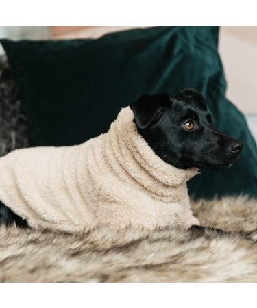 Kentucky Dogwear Teddy Fleece Dog Sweater - XS Beige | Cozy & Stylish Pet Apparel - Buy Online on GoSupps.com