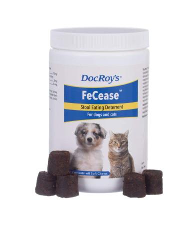 Revival Animal Health Doc Roy's FeCease - Stool Eating Deterrent for Dogs & Cats 60ct