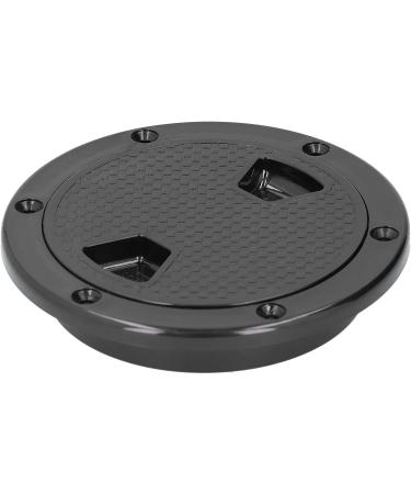 4in ABS Round Boat Deck Plate - Black Marine Accessory for Deck Inspection - Buy Online on GoSupps.com