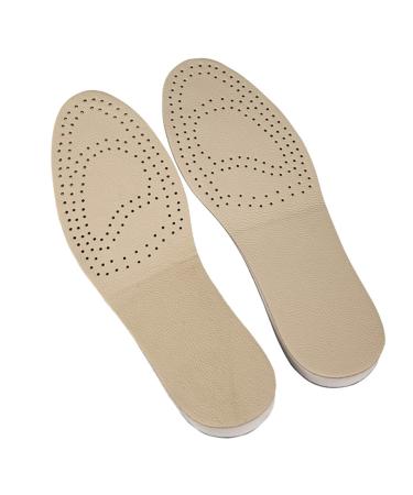 Healifty 1 Pair Shoe Inserts for Height Heel Lift Insert Height Lifting Insert Insole Beige Lip Gloss Invisible Shoe Lifts for Height Heel Lift Inserts Breathable Cowhide Insole Beige Size 10