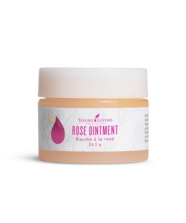 Young Living Rose Ointment 0.86 oz - Deeply Moisturizing Blend for Dry Sensitive Skin - Soothing Skin Care Balm - Nourishing and Hydrating - Natural Formula - Moisturizing Skin Balm